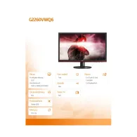 Monitor AOC G2260VWQ6, 21,5", 1920x1080 (FHD), 75Hz, TN, FreeSync, 1 ms, Czarny | Sklep ITnes.pl, IT for BUSINESS