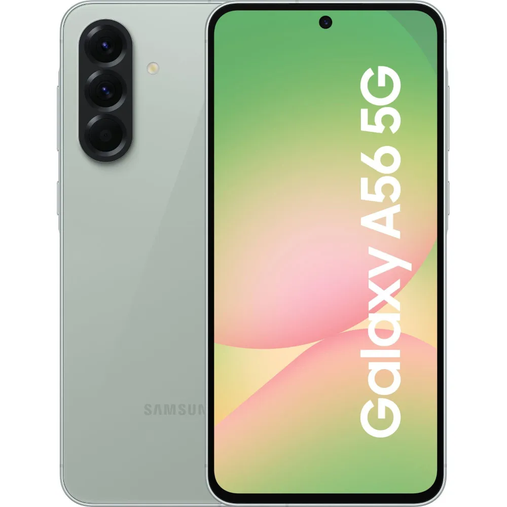 Smartfon Samsung Galaxy A56 SM-A566BZGAEUE, Exynos 1580, 6,7" 2340x1080, 128GB, 8GB, 5G, Zielony, 50+12Mpix, Android, 2 lata CI 