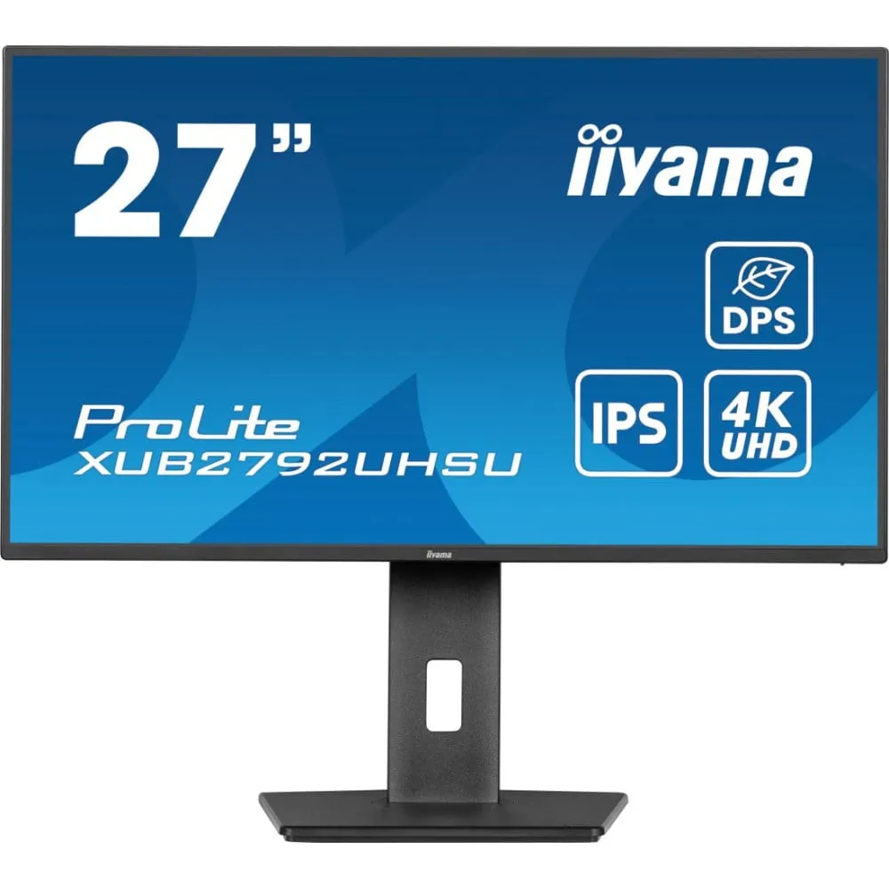 Monitor iiyama ProLite XUB2792UHSU-B6, 27", 3840x2160 (4K), 60Hz, IPS, 4 ms, pivot, USB-C, Czarny | Sklep ITnes.pl, IT for BUSIN