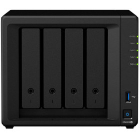 Serwer NAS Synology Desktop Plus DS920B8 - Desktop, Intel Celeron J4125, 4 GB RAM, 3 TB, 4 wnęki, 2 x M.2, hot-swap, 3 lata DtD - zdjęcie 3