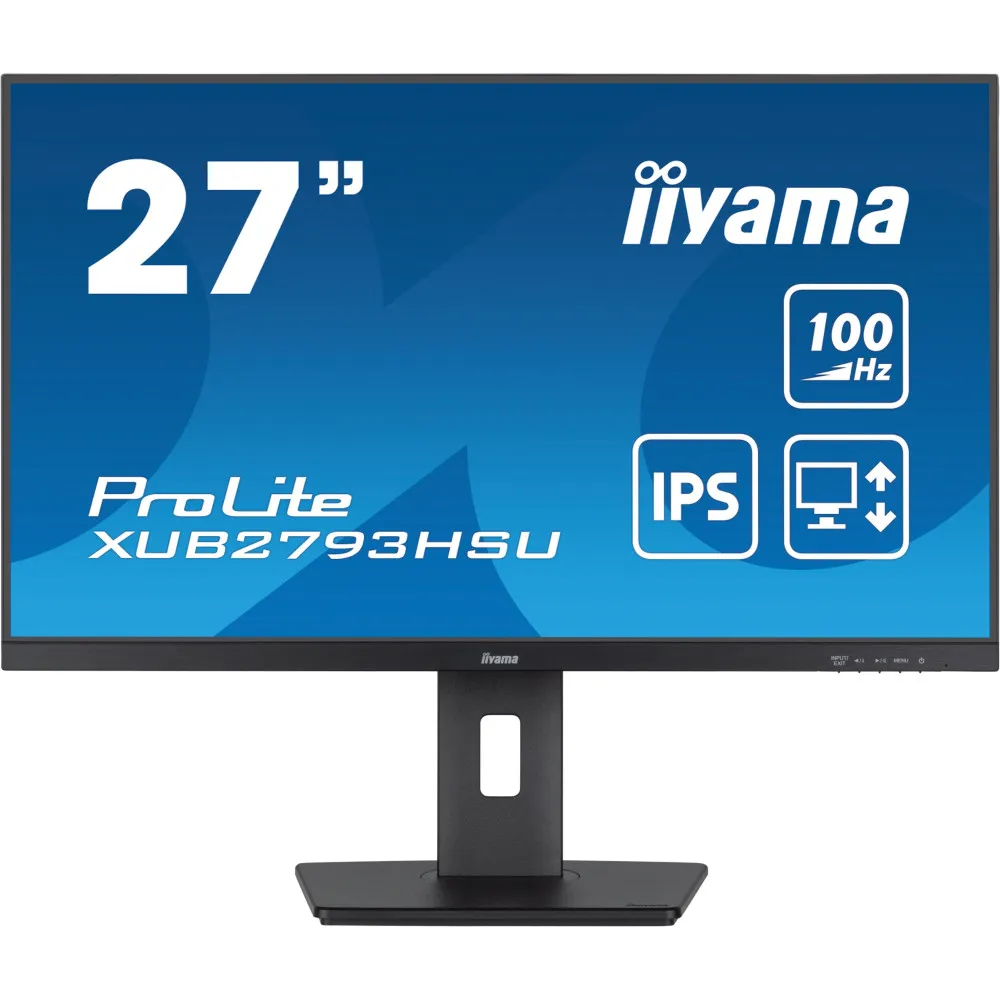 Monitor iiyama ProLite XUB2793HSU-B7, 27", 1920x1080 (FHD), 100Hz, IPS, 1 ms, pivot, Czarny | Sklep ITnes.pl, IT for BUSINESS
