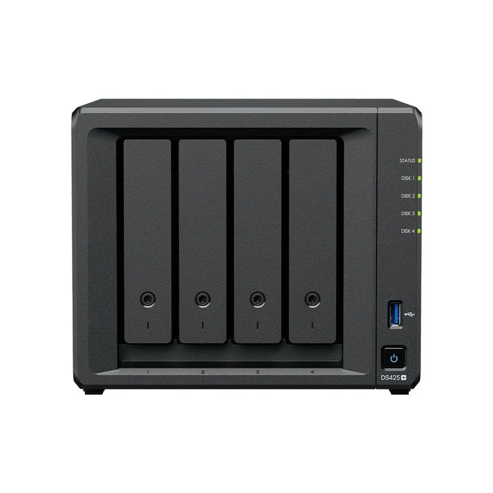 Zdjęcie produktu Serwer NAS Synology Desktop Plus DS425+ - Tower/Intel Celeron J4125/2 GB RAM/6 wnęk/2 x M.2/2 lata Carry-in