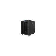 Szafa rack 19" 15U Lanberg FF01-6815-12BL, 600 x 800 x 928 mm, drzwi szklane, wyświetlacz LCD | Sklep ITnes.pl, IT for BUSINESS