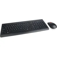 Zestaw bezprzewodowy klawiatury i myszy Lenovo Essential Wireless Combo 4X30M39472 - German 129, Układ niemiecki, Czarny