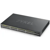 Switch zarządzalny Zyxel GS192048HPV2 GS192048HPV2-EU0101F, 44x 1Gbps RJ45, 4x 1Gbps RJ45|SFP combo, 2x 1Gbps SFP, POE+ 375W | S