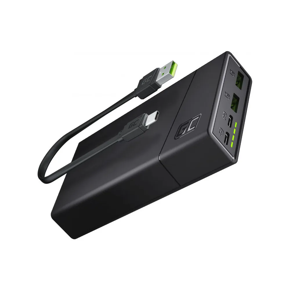 Powerbank Green Cell PowerPlay20 20000 mAh 2x USB-A 2x USB-C PBGC03 | Sklep ITnes.pl - IT for BUSINESS