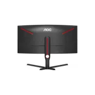 Monitor AOC CU34G3S/BK, 34", 3440x1440 (UWQHD), 165Hz, 21:9, zakrzywiony, VA, FreeSync, 1 ms, Czerwony | Sklep ITnes.pl, IT for 