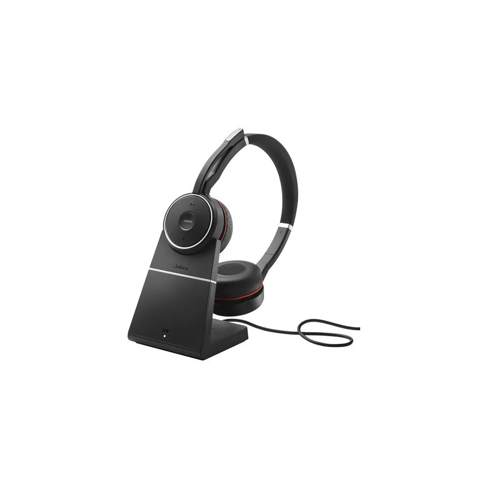 Zestaw słuchawkowy Jabra Evolve 75 SE Link 380a MS Stereo Stand 7599-842-199 - Czarne | Sklep ITnes.pl - IT for BUSINESS