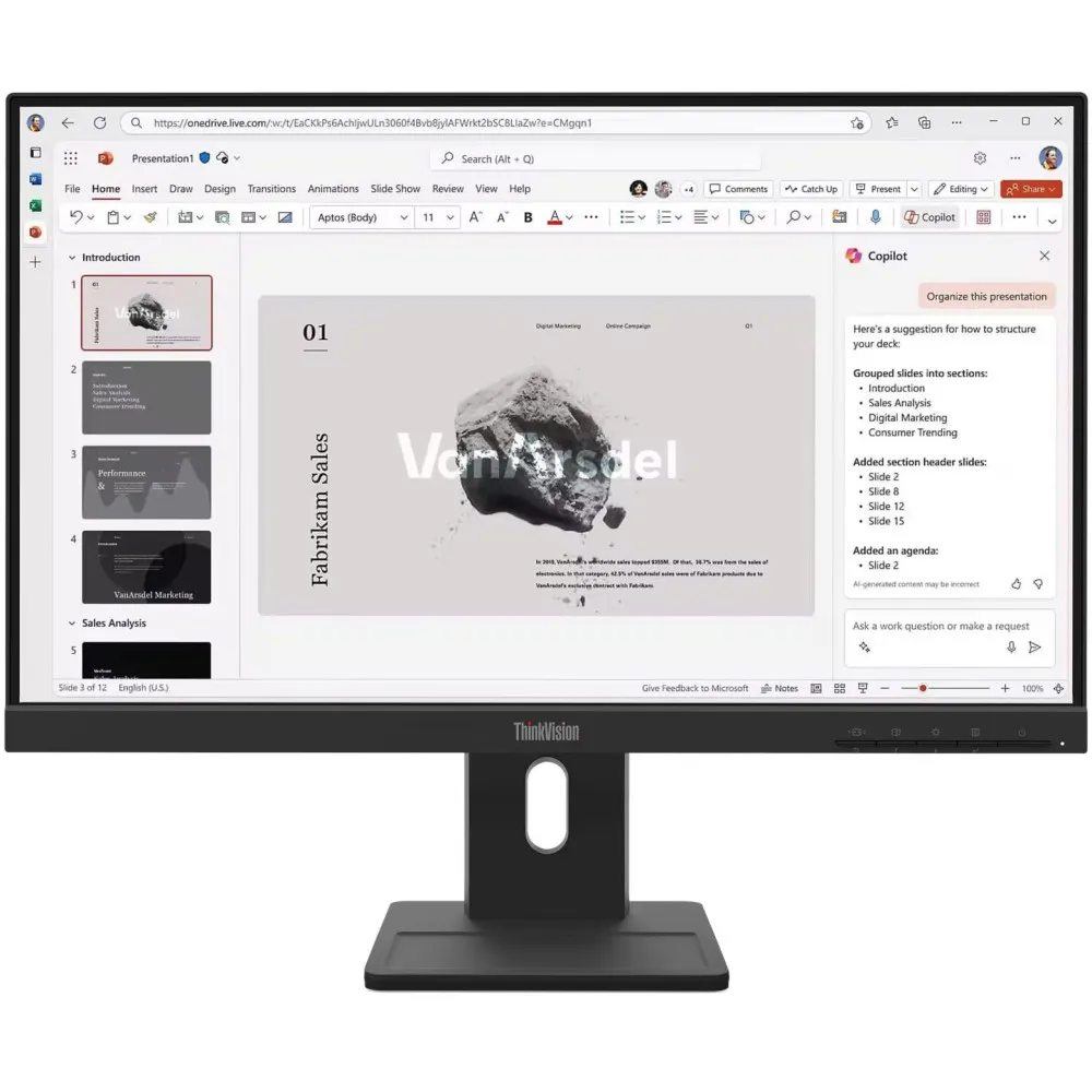 Monitor Lenovo ThinkVision E22-40 64C9MAT6EU - zdjęcie poglądowe 8