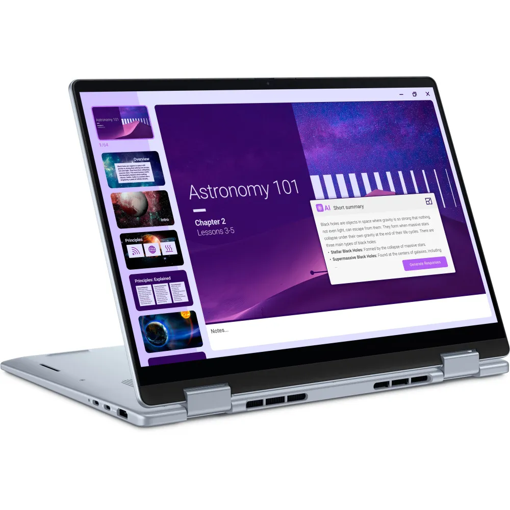 Laptop Dell 14 Plus 2-in-1 DB04250 DB04250_LNL_202 - Core Ultra 5 226V/14" WUXGA IPS MT/RAM 16GB/512GB/Ice Blue/Win 11 Pro/3OS ProSupport NBD - zdjęcie