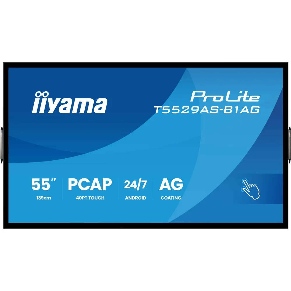 Monitor iiyama ProLite T5529AS-B1AG, 54,7", 3840x2160 (4K), VA, 6,5 ms, MT, Czarny | Sklep ITnes.pl, IT for BUSINESS