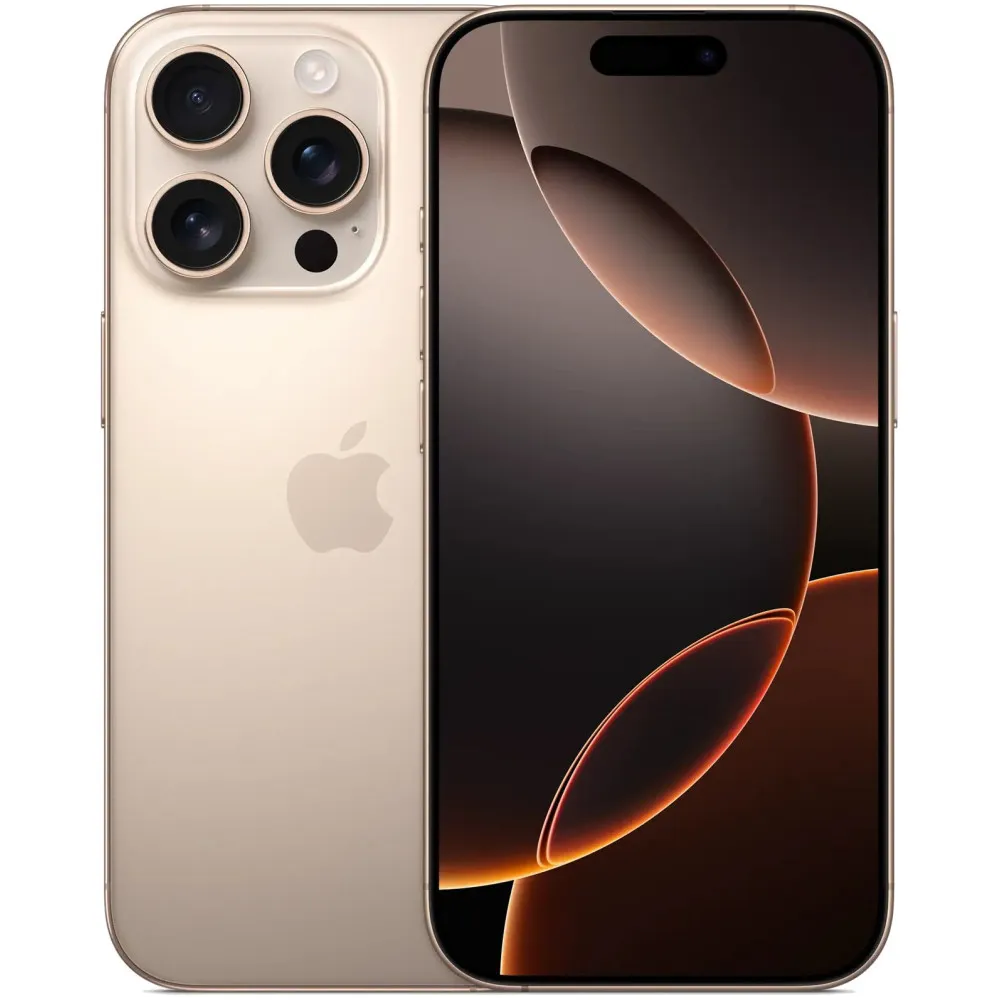 Smartfon Apple iPhone 16 Pro MYNW3HX/A, A18 Pro, 6,3" 2622x1206, 1TB, 8GB, 5G, Pustynny, Aparat 48+12Mpix, iOS, 1 rok Carry-in |