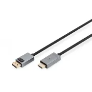 Kabel adapter Digitus Premium DisplayPort do HDMI DB-340202-010-S, 1m, 4K 30Hz | Sklep ITnes.pl, IT for BUSINESS