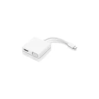 Replikator portów Lenovo USB-C 3-in-1 Travel Hub GX90T33021 - 1x HDMI 1.4 4K 30Hz/ 1x VGA 1920x1080/ 1x USB 3.0/ Biały