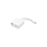 Replikator portów Lenovo USB-C 3-in-1 Travel Hub GX90T33021 - 1x HDMI 1.4 4K 30Hz/ 1x VGA 1920x1080/ 1x USB 3.0/ Biały