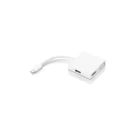 Replikator portów Lenovo USB-C 3-in-1 Travel Hub GX90T33021 - 1x HDMI 1.4 4K 30Hz/ 1x VGA 1920x1080/ 1x USB 3.0/ Biały