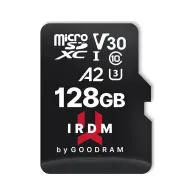 Karta pamięci GoodRAM IRDM M2AA MicroSDXC 128 GB Class 10 UHS-I/U3 A2 V30 IR-M2AA-1280R12 - Czarna | Sklep ITnes.pl - IT for BUS