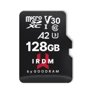 Karta pamięci GoodRAM IRDM M2AA MicroSDXC 128 GB Class 10 UHS-I/U3 A2 V30 IR-M2AA-1280R12 - Czarna | Sklep ITnes.pl - IT for BUS
