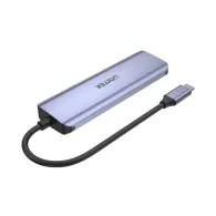 Hub Unitek USB-C 3.1 2x USB-A 2x USB-C 5Gbps H1107Q - 4 porty, Kolor srebrny, Czarny | Sklep ITnes.pl - IT for BUSINESS