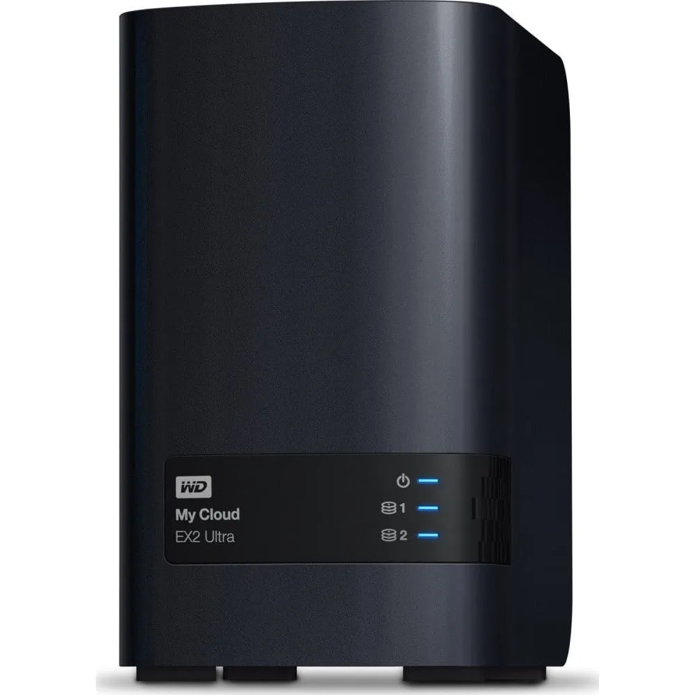 Serwer NAS WD My Cloud Expert Series WDBVBZ0080JCH-EESN - Desktop/Marvell Armada 385 1.3 GHz Dual-Core/1 GB RAM/8 TB/2 wnęki/hot-swap/2CI