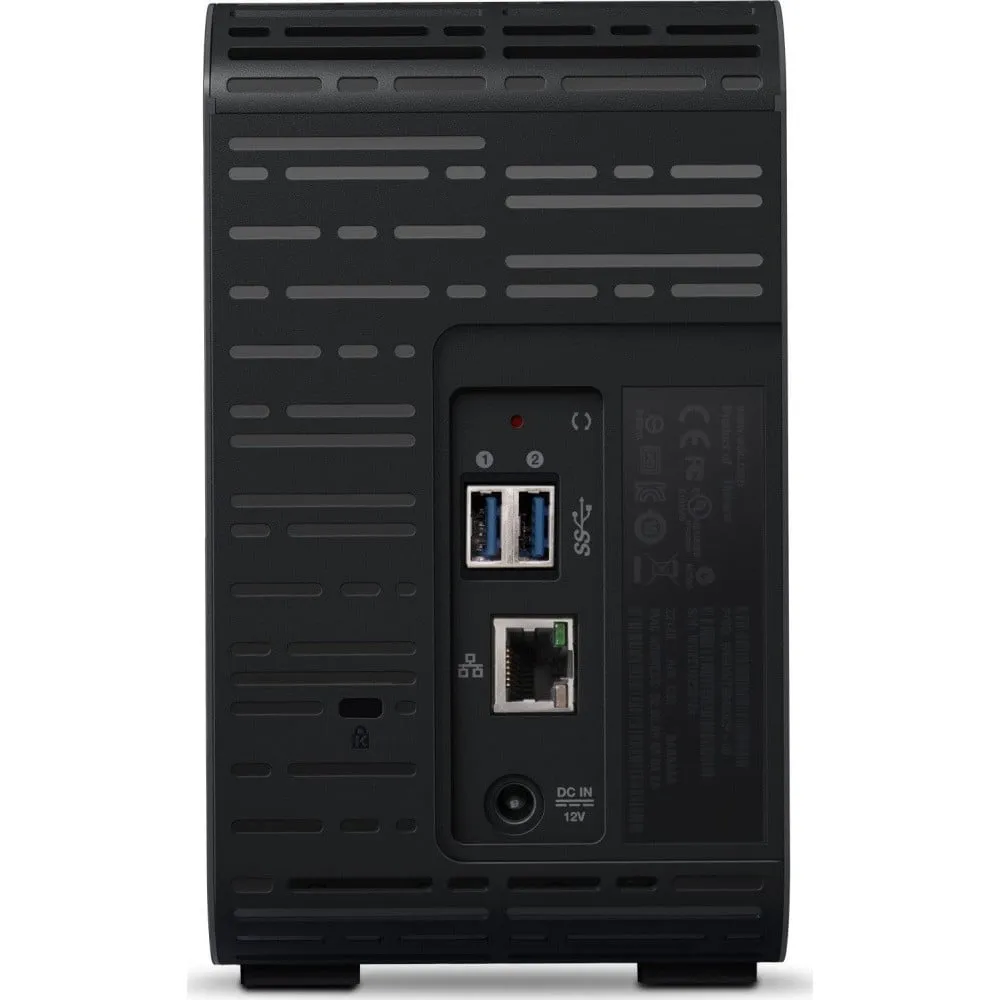 Serwer NAS WD My Cloud Expert Series WDBVBZ0080JCH-EESN - Desktop/Marvell Armada 385 1.3 GHz Dual-Core/1 GB RAM/8 TB/2 wnęki/hot-swap/2CI