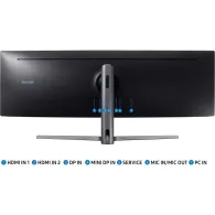Monitor Samsung Odyssey LC49HG90DMRXEN, 48,9", 3840x1080, 144Hz, 32:9, zakrzywiony, VA, FreeSync, HDR, 1 ms, Czarny | Sklep ITne