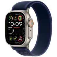 Smartwatch Apple Watch Ultra 2 MX4J3WB/A - 49 mm GPS + Cellular naturalny tytan z opaską Trail w kolorze niebieskim, rozm. S/M