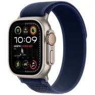 Smartwatch Apple Watch Ultra 2 MX4J3WB/A - 49 mm GPS + Cellular naturalny tytan z opaską Trail w kolorze niebieskim, rozm. S/M