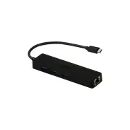 Replikator portów i-tec 1x RJ-45 3x USB-A 3.0 C31GL3SLIM, Czarny | Sklep ITnes.pl, IT for BUSINESS
