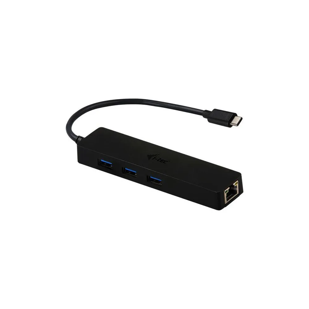 Replikator portów i-tec 1x RJ-45 3x USB-A 3.0 C31GL3SLIM, Czarny | Sklep ITnes.pl, IT for BUSINESS