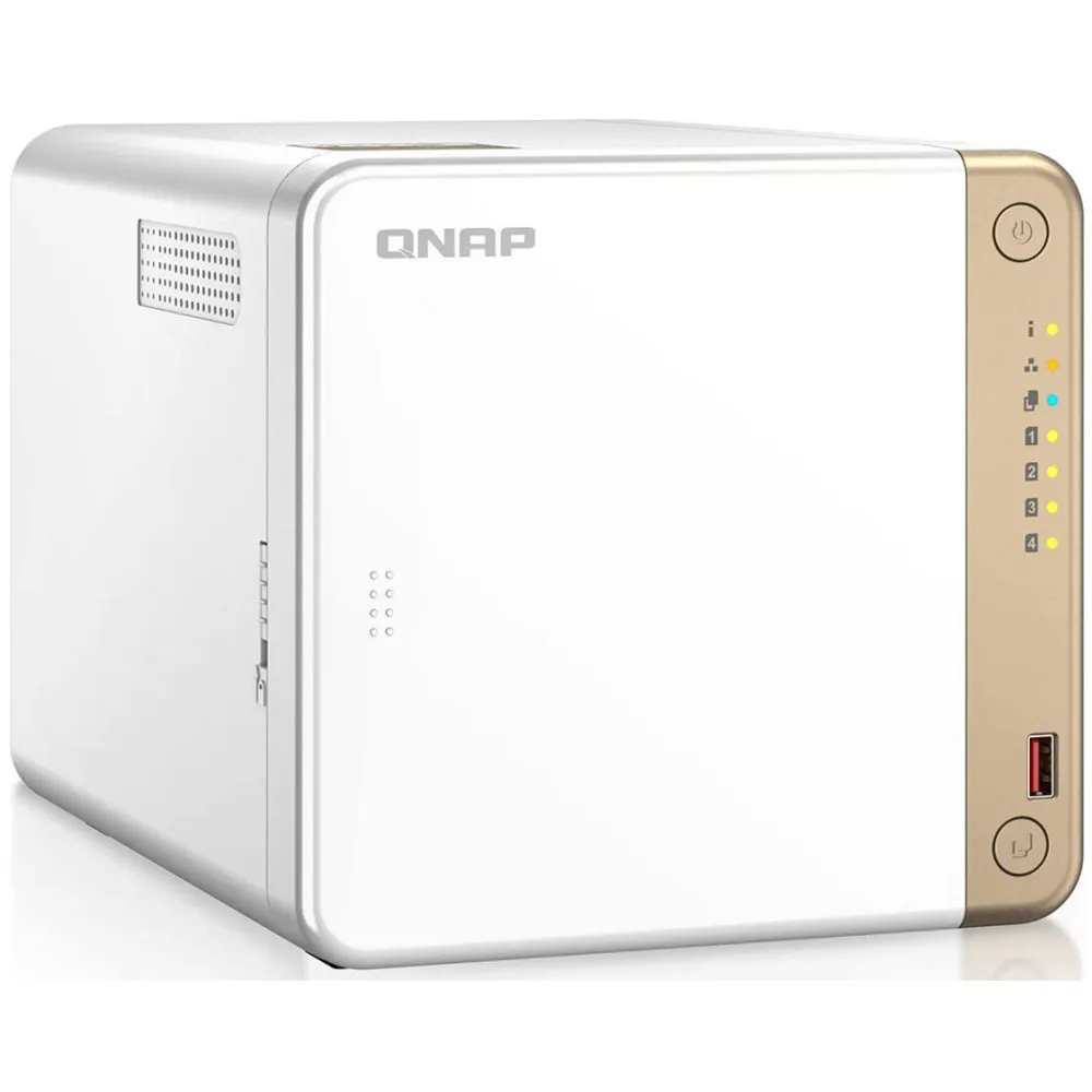 Serwer NAS QNAP Tower TS-462-HVZ - Tower/Intel Celeron N4505/4 GB RAM/42 TB/4 wnęki/2 x M.2/hot-swap - zdjęcie