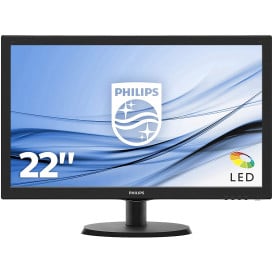 Monitor Philips 223V5LSB2 223V5LSB2/10 - 21,5"/1920x1080 (Full HD)/60Hz/TN/5 ms/Czarny