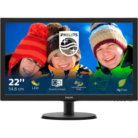 Monitor Philips 223V5LSB 223V5LSB/00 - 21,5"/1920x1080 (Full HD)/60Hz/TN/5 ms/Czarny