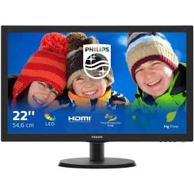 Monitor Philips 223V5LHSB 223V5LHSB/00 - 21,5"/1920x1080 (Full HD)/60Hz/TN/5 ms/Czarny