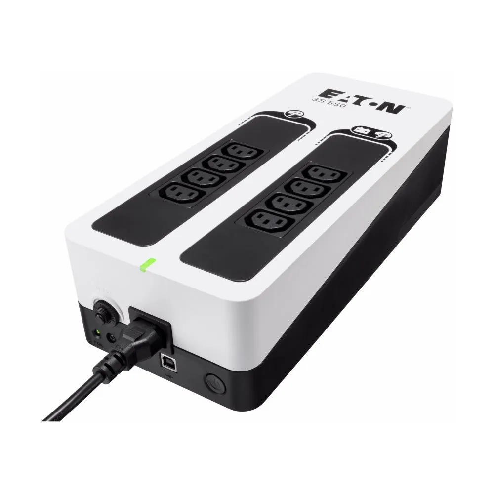 Zasilacz awaryjny UPS Eaton 3S 3S550I, Compact, 510 W, 8 x IEC C13, Czarny, Biały | Sklep ITnes.pl, IT for BUSINESS