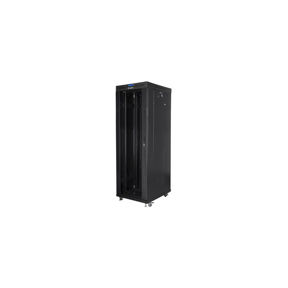 Szafa rack 19" 37U Lanberg FF01-8037-12BL, 800 x 1000 x 1906 mm, drzwi szklane, LCD | Sklep ITnes.pl, IT for BUSINESS