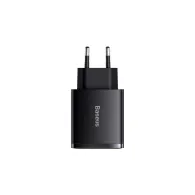 Ładowarka sieciowa Baseus Speed Dual QC3.0 Quick Charger U+U CCXJ-E01 - 2x USB-A, USB-C, 30W, Czarna
