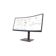 Monitor Lenovo ThinkVision T34w-30 63D4GAT1EU, 34", 3440x1440 (UWQHD), 60Hz, 21:9, zakrzywiony, VA, 4 ms, USB-C, Czarny | Sklep 