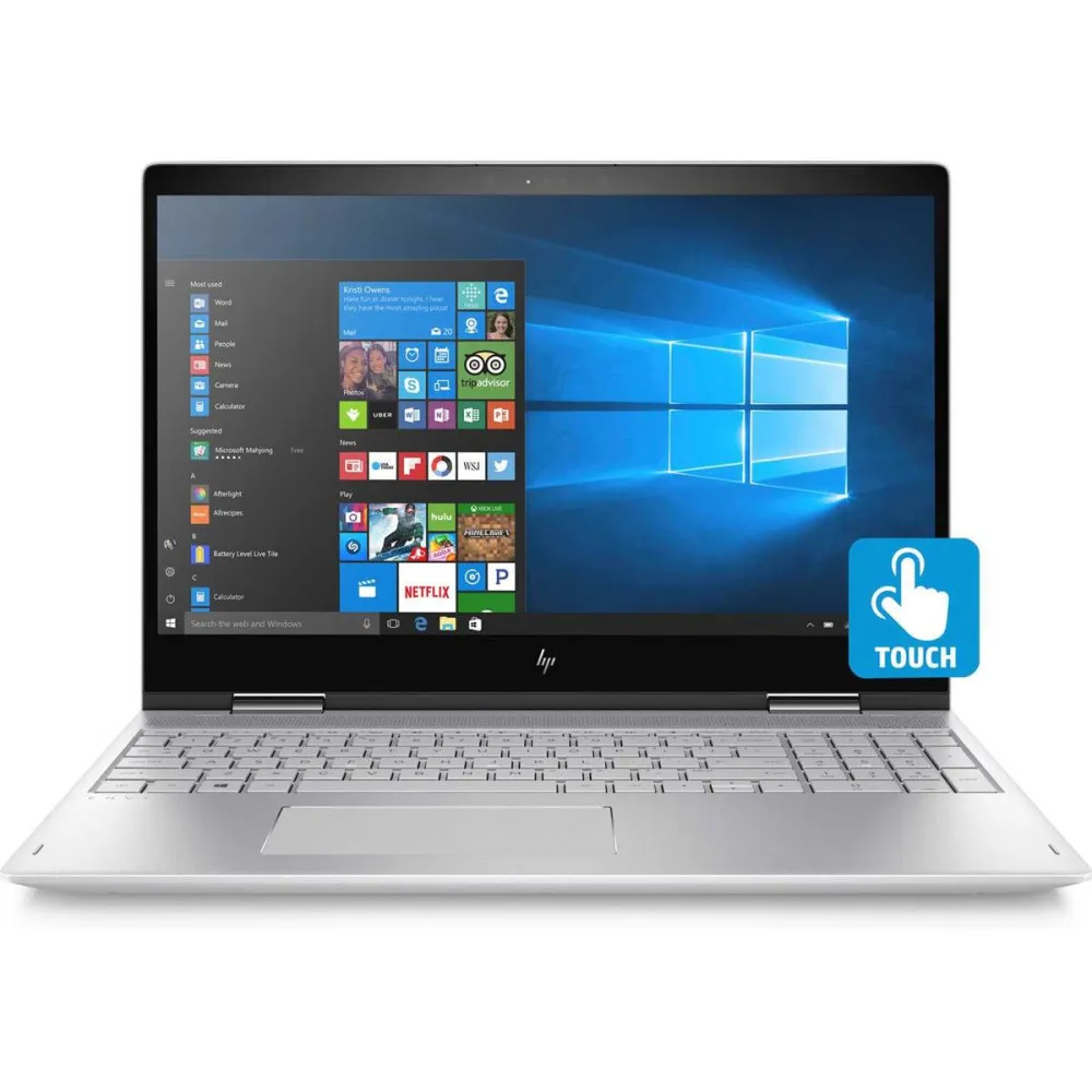 Laptop HP Envy 3QQ18EA - i5-8250U/15,6" Full HD IPS dotykowy/RAM 8GB/SSD 256GB/Srebrny/Windows 10 Home/2 lata Carry-in - zdjęcie