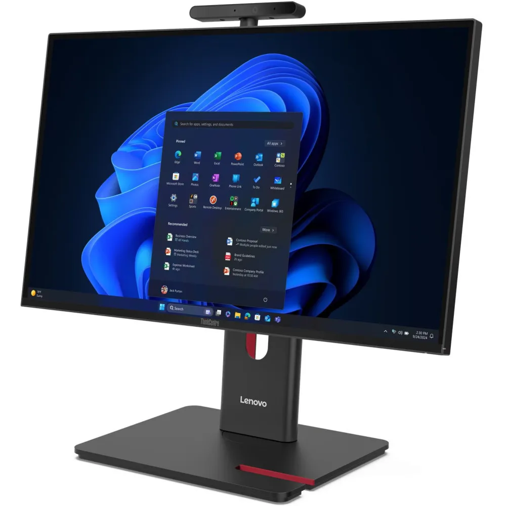 Komputer All-in-One Lenovo ThinkCentre M90a Gen 6 13ATQY5CNPB - Core Ultra 5 235 vPro/23,8" FHD IPS MT/RAM 32GB/512GB/Czarny/WiFi/Win 11 Pro - zdjęcie