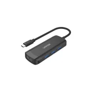 Replikator portów Unitek H1110B uHUB Q4+ 4-in-1 USB-C 3.1, 3x USB-A HDMI 4K 30Hz | Sklep ITnes.pl, IT for BUSINESS