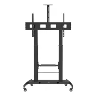 Stojak podłogowy mobilny na monitor Techly LCD/LED 52"-110" 360752 - 120 kg/Czarny | Sklep ITnes.pl - IT for BUSINESS