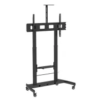 Stojak podłogowy mobilny na monitor Techly LCD/LED 52"-110" 360752 - 120 kg/Czarny | Sklep ITnes.pl - IT for BUSINESS