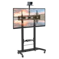 Stojak podłogowy mobilny na monitor Techly LCD/LED 52"-110" 360752 - 120 kg/Czarny | Sklep ITnes.pl - IT for BUSINESS