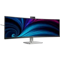 Monitor Philips 49B2U5900CH/00, 48,8", 5120x1440, 75Hz, 32:9, zakrzywiony, VA, HDR, 4 ms, kamera, USB-C, Czarny | Sklep ITnes.pl