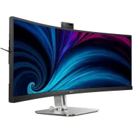 Monitor Philips 49B2U5900CH/00, 48,8", 5120x1440, 75Hz, 32:9, zakrzywiony, VA, HDR, 4 ms, kamera, USB-C, Czarny | Sklep ITnes.pl