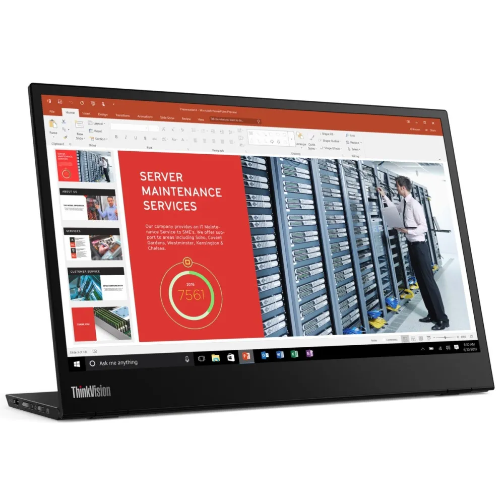 Zdjęcie urządzenia Lenovo ThinkVision M14 61DDUAT6EU