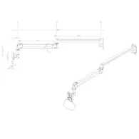 Uchwyt ścienny medyczny do monitorów Neomounts by Newstar Medical Flat Screen Wall Mount FPMA-HAW100 - Biały