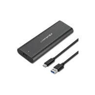 Obudowa na dysk M.2 Qoltec 50312 - M.2 2280 PCIe, M KEY, B+M KEY PCIe, USB-C 3.2 Gen 2