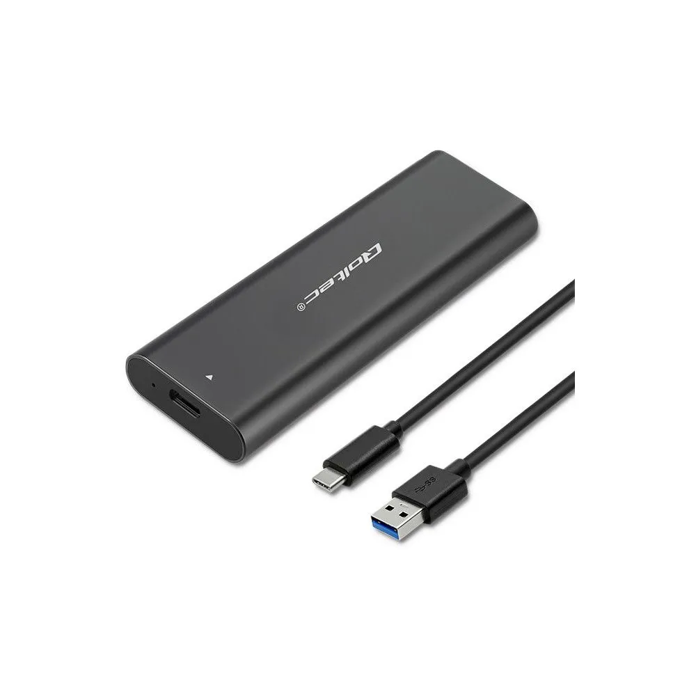 Obudowa na dysk M.2 Qoltec 50312 - M.2 2280 PCIe, M KEY, B+M KEY PCIe, USB-C 3.2 Gen 2